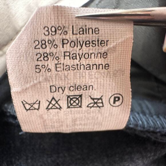 J.Crew Stretch Pants WMNS 2 HighRise Gray Straight Leg Wool Blend Office Trouser - Picture 6 of 11